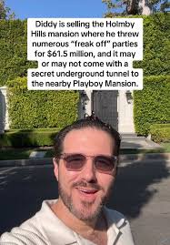 Sean Diddy Combs is selling his Holmby Hills mansion he bought in 2014 that  was raided by federal agents in March for $61.5 million...and there are  unsubstantiated rumors that it includes underground ...