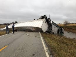 The first interior shots of the hotly anticipated tesla semi truck have surfaced online, revealing an unorthodox and very te. Semi Truck Rollover In Barton County Affecting Traffic Ksnf Kode Fourstateshomepage Com