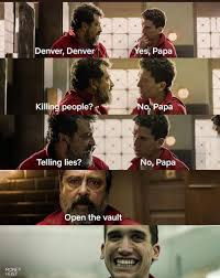 La casa de papel (spanish). Damn Denver Lacasadepapel