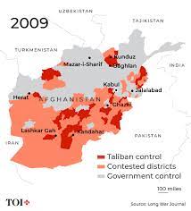 Taliban control in afghanistan then and now august 08, 2021 the taliban has captured dozens of districts from afghan government forces since the start of the international military withdrawal on may 1. In Eight Maps How Taliban Came Knocking On Kabul S Door Times Of India