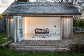 You can have a choice of shed roof coverings, felt (to keep the costs down), treated feather edge, cedar shingles or fiberglass. Summerhouse Traditional Shed London By Victoria Jerram Limited Houzz