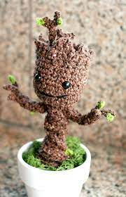 This knitting pattern was created by wooly mcwoolface and was inspired by baby groot, the most adorable character in the film. Free Crochet Pattern Potted Baby Groot From Guardians Of The Galaxy Twinkie Chan Blog