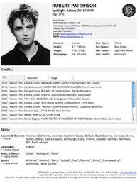 acting resume template