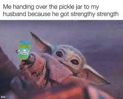 17 Baby Yoda Memes To Save You From The Dark Side Yoda Funny Yoda Meme Baby Memes