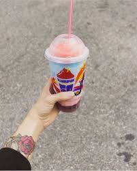 The 9oz cost per drink is 14p which includes the slush syrup, branded slush cup and straw spoon. Celebratory Cost Free Slurpees 7 Eleven Giveaway