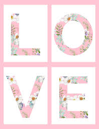 Banner letters for any occasion. Pink Floral Letters Free Download Printables And Inspirations