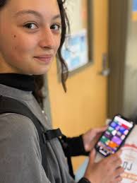 We have DJ Tatum in the house! 🎤🎧 Tatum raised over $520 for the Color  Run 🏃‍♀️, earning her the chance to play music during passing periods.