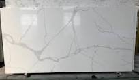 White Engineered Stone Slabs Calacatta Marble Look