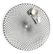 1 set de table, fabrication artisanale. Set De Table Rond Argent D 38 Cm Noho Maisons Du Monde