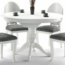 table blanche ronde extensible avec pied central windsor salle a manger baroque table salle a manger salle a manger table ronde