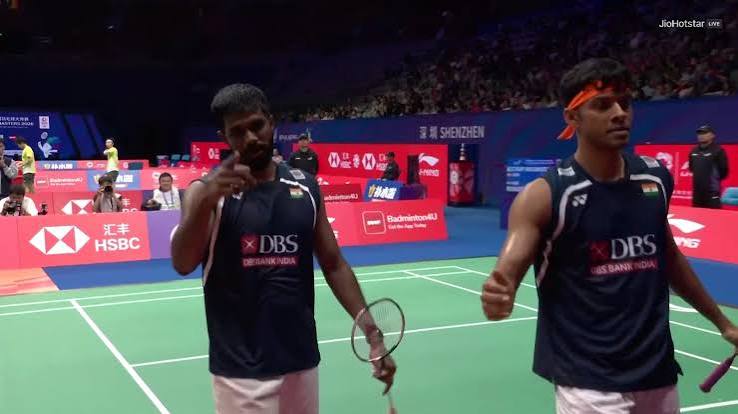 Satwik-Chirag move into semi-finals of China Masters 2026! 🇮🇳🔥 The fourth-seeded Indian pair defeat 🇩🇰Denmark's Kim Astrup/Anders Rasmussen in three games [21-13, 16-21, 21-18] to move into the semis of the BWF
