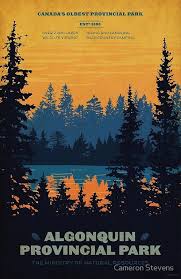 Algonquin Park Poster Poster By Cameron Stevens National Park Posters Algonquin Park Wpa Posters