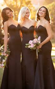 Hair extensions are a perfect choice for bridesmaids who must all have the same hairstyle. Trends And Tips For Choosing Bridesmaids Dresses Pretty Happy Love Wedding Blog Essense Designs Wedding Dresses
