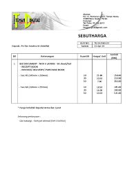 Share & embed contoh sebut harga. Sample Sebutharga