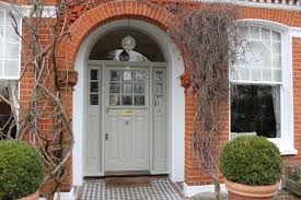 Red brick house light grey windows. Modern Country Style How To Choose The Perfect Front Door Colour For Red Brick Houses
