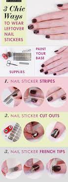Manicure Monday 3 Chic Ways To Wear Leftover Nail Stickers Makeup Com Beautiful Nails Manicure Pretty Nails