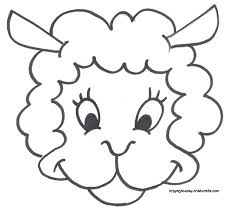 This section has a lot of sheep coloring pages for preschool, kindergarten and kids. Free Printable Sheep Mask Template Free Image Download