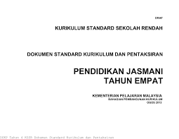 Pj tahun 4 unit 3 : Dskp P Jasmani Thn 4