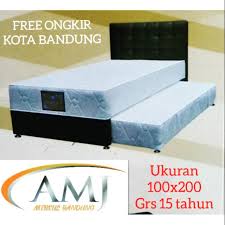 Ukuran spring bed no 1 dalam kategori spring bed surabaya elite adalah 90 cm x 200 cm untuk ukuran paling kecil dan juga 200 cm x 200 cm untuk ukuran yang paling besar. Kasur Springbed 2 In 1 Putih Ter Murah Kota Bandung No 3 Kasur Twin Atas Bawah Sorong Shopee Indonesia