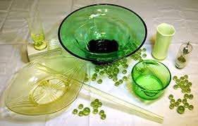 Yes it is safe to use uranium glass, or vaseline glass, or depression glass. Nuclear Collection Part Iv Special Nuclear Material