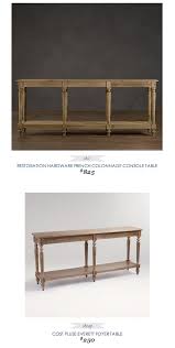Copy Cat Chic Find Restoration Hardware French Colonnade Console Table Vs Cost Plus Everett Foy Foyer Table Decor Dream House Decor Console Table Living Room