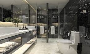 Long curtains elevate the space while a large gold towel rack makes a statement, not to mention the. Master Bathroom Ideas For Your Home Design Cafe