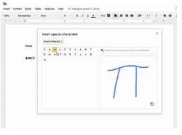 Insert A Special Character With Sketching In Google Docs Http Www Alicekeeler Com Teachertech 2014 09 05 Googl Google Docs Teacher Tech Special Characters