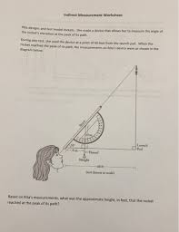 What's the time mr wolf? Solved Indirect Measurement Worksheet Rita Designs And Te Chegg Com