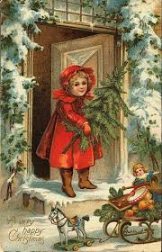 Cartoline Natale Vintage Biglietti Di Natale Vintage Scene Di Natale Cartoline Di Natale