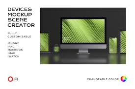 Simple edit with the smart layer. Newest Device Mockups On Yellow Images Creative Store