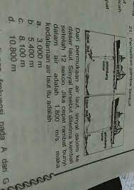 Sinyal tersebut diterima kembali setelah 12 sekon. Dari Permukaan Air Laut Sinyal Dikirim Ke Dasar Laut Sinyal Tersebut Diterima Kembali Setelah 12 Brainly Co Id