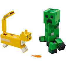 Includes a steve minifigure with assorted weapons and accessories, plus 3 endermen and the ender dragon. Lego Minecraft Creeper And Ocelot Profimodel Cz