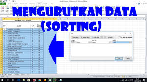 Cara Mengurutkan Data Atau Sorting Data Youtube