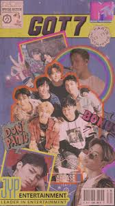 Got7 Retro Magazine D Kpop Posters Got7 Fanart Retro Poster