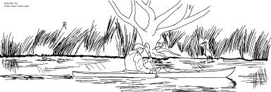 Picolour.com provides a link to download kayak colouring page. Summer Kayaking Coloring Page
