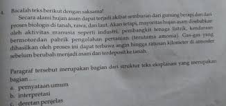 Pemberian kesan, pendapat, atau pandangan teoretis terhadap sesuatu; Paragraf Tersebut Merupakan Bagian Dari Struktur Teks Eksplanasi Yang Merupakan Bagian A Brainly Co Id