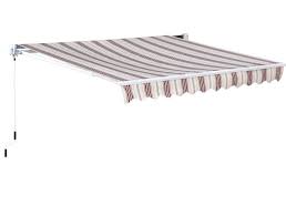 Outsunny 10 Ft W X 8 Ft D Fabric Retractable Standard Patio Awning Reviews Wayfair