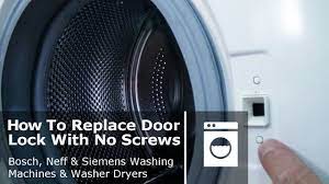 They're simple to operate and have many useful settings. How To Replace Washing Machine Door Lock With No Screws Bosch Neff Siemens Youtube