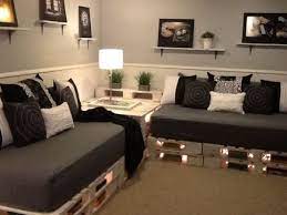 This Is My L Shaped Pallet Couch That I Built Easy And Inexpensive With The Twin Mattresses Instead Of Cushions Diy Pallet Sofa Pallet Furniture Sofa Design