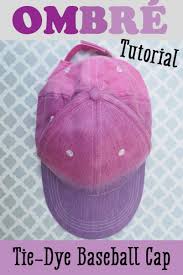 Blue tie dye spiral baseball hat with adjustable strap. How To Ombre Tie Dye A Baseball Cap Feltmagnet Crafts