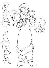 Katara From Avatar The Last Airbender Coloring Book Coloring Books Avatar The Last Airbender Cartoon Coloring Pages