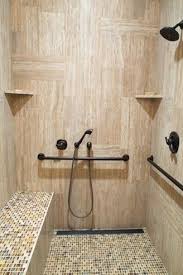 In a handicapped accessible bathroom, you should be able to approach the toilet from the front and on either side. Unbelievable 23 Bathroom Designs With Handicap Showers Accessible Bathroom Design Accessible Shower Handicap Shower