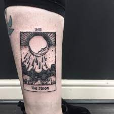 These tattoos are made popular by the tattoos worn by brothers from the movie boondock saints. Moon Tarot Card Tattoo Tattoogrid Net