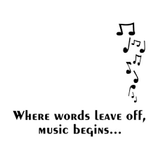 Second Life Marketplace Word Where Words Leave Off Music Begins Alpha Texture Sign