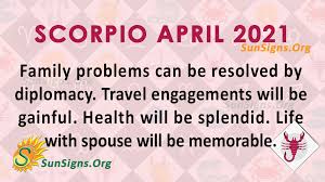 Does getting a good night's sleep seem like a dream? Scorpio April 2021 Monthly Horoscope Predictions Sunsigns Org