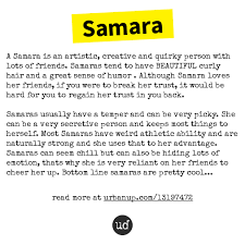 Urban Dictionary On Twitter Samara A Samara Is An Artistic Creative And Quirky Person With L Https T Co Bwdmqr55v0