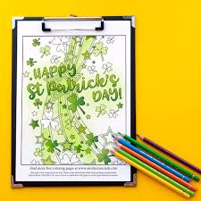 Patrick's day coloring pages are perfect for adults to color, too. St Patrick S Day Free Coloring Page Sarah Renae Clark Coloring Book Artist And Designer