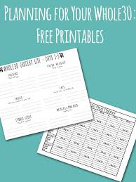 Preparing Your Whole30 Free Printables Fit Your Whole Meal Plan On One Page Pins And Procrastination Whole 30 Meal Plan Meal Planning Template Grocery List Template