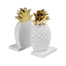 Pineapple Bookends White Gold Threshold Pineapple Bookends Pineapple Room Bookends