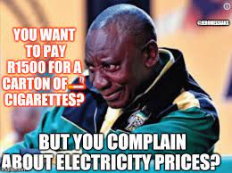 It seems the media personality saw a certain celebrity acting in a terrible manner towards fans. Cyril Ramaphosa Cigarette Ban South Africa Imgflip